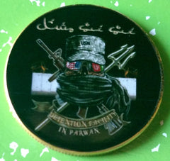 US MILITARY DETENTION FACILITY PARWAN #FMB58 COLORIZED ART ROUND