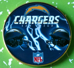 NFL SAN DIEGO CHARGERS #N139 COLORIZED ART ROUND