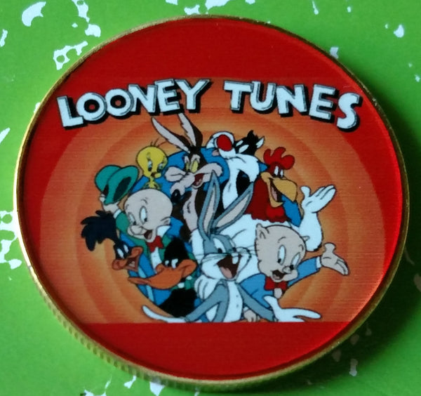 LOONEY TUNES CHARACTERS CARTOON #BXB475 COLORIZED ART ROUND - 1