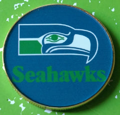NFL SEATTLE SEAHAWKS #BX577 COLORIZED ART ROUND
