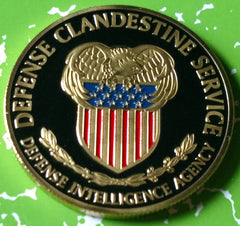 US DEFENSE CLANDESTINE SERVICE #1206 COLORIZED ART ROUND