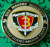USMC 3rd MARINE REGIMENT #1215 COLORIZED ART ROUND - 1