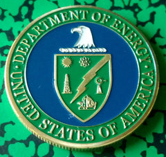 DOE DEPARTMENT OF ENERGY #1224 COLORIZED ART ROUND