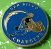 NFL SAN DIEGO CHARGERS FOOTBALL TEAM COLORIZED GLD ART ROUND - 1