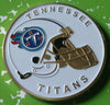 NFL TENNESSEE TITANS FOOTBALL TEAM COLORIZED GLD ART ROUND - 1