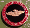 USMC MARINE CORPS FLEET MARINE FORCE CORPSMAN #1252 COLORIZED ART ROUND