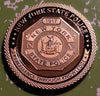 NEW YORK STATE POLICE DEPARTMENT #1254 COLORIZED ART ROUND