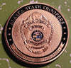 ALASKA STATE TROOPERS POLICE DEPARTMENT #1259 COLORIZED ART ROUND