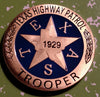TEXAS STATE HIGHWAY PATROL TROOPER POLICE DEPARTMENT #1260 COLORIZED ART ROUND