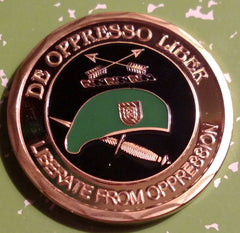 Army Special Forces De Oppresso Liber Green Beret #S3137K Military Honor Challenge Coin Award