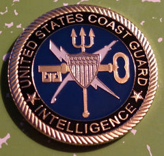 US COAST GUARD JAG INTELLIGENCE #1232 COLORIZED ART ROUND