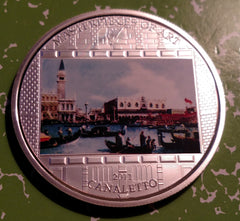 CANALETTO MASTERPIECE REPLICA HUGE COLORIZED ART ROUND