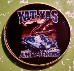 USMC MARINE CORPS YAT-YAS AMTRACKERS #632 COLORIZED ART ROUND