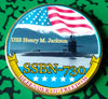 NAVY USS HENRY M JACKSON SUBMARINE SSBN-730 #82 COLORIZED ART ROUND
