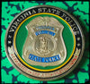 VIRGINIA STATE POLICE DEPARTMENT #1296 COLORIZED ART ROUND