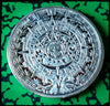 MAYAN PROPHECY AZTEC TEMPLE SLVR PLATED ART ROUND