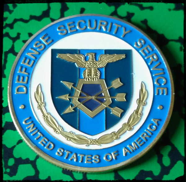 DSS DEFENSE SECURITY SERVICE #1308 COLORIZED ART ROUND