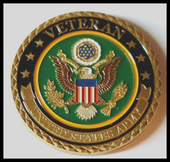 ARMY VETERAN #1101 COLORIZED ART ROUND