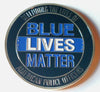 BLUE LIVES MATTER POLICE OFFICER COLORIZED ART COIN