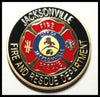JACKSONVILLE FIRE DEPARTMENT #1340 COLORIZED ART ROUND