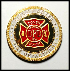DOVER FIRE DEPARTMENT #1347 COLORIZED ART ROUND