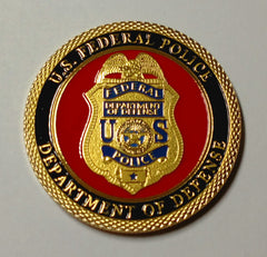 DOD US FEDERAL POLICE #1359 COLORIZED ART ROUND