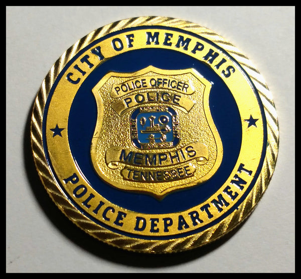 MEMPHIS POLICE DEPARTMENT #1381 COLORIZED ART ROUND