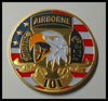 USA MILITARY 101st AIRBORNE SCREAMING EAGLES COLORIZED ART ROUND