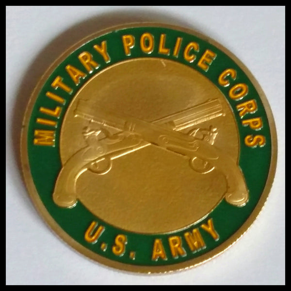 US ARMY MILITARY POLICE CORPS #1387 COLORIZED ART ROUND
