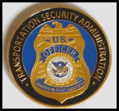 TSA TRANSPORTATION SECURITY ADMINISTRATION #1390 COLORIZED ART ROUND