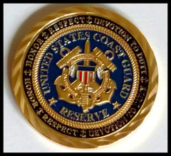 US COAST GUARD RESERVE CHALLENGE COLORIZED ART ROUND