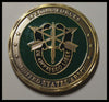 US ARMY SPECIAL FORCES DE OPPRESSO LIBER #2 ANTIQUED COLORIZED ART ROUND