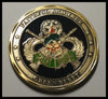 US ARMY SPECIAL FORCES DE OPPRESSO LIBER #2 ANTIQUED COLORIZED ART ROUND