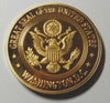USA FEDERAL BUREAU OF INVESTIGATION IAD SPECIAL AGENT #1406 COLORIZED GOLD PLATED ART ROUND