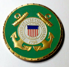 COAST GUARD MILITARY CHALLENGE #64 COLORIZED ART ROUND