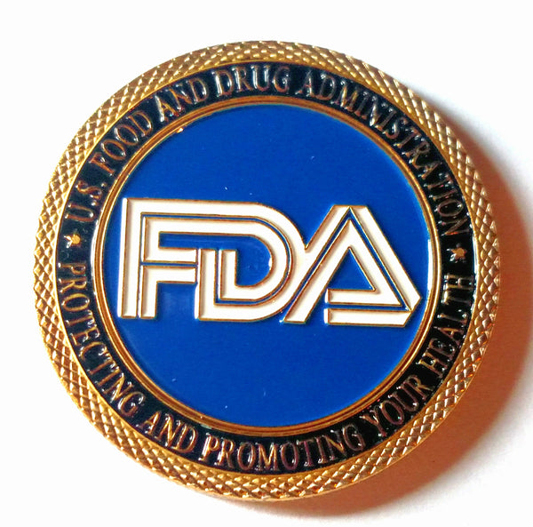 FDA FOOD AND DRUG ADMINISTRATION GOVERNMENT #1427 COLORIZED ART ROUND