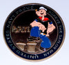 NAVY PROUD POPEYE SAILOR #SK7188 ANTIQUED COLORIZED ART ROUND
