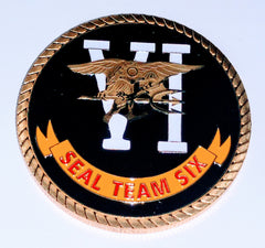 NAVY SEAL TEAM SIX NAVAL SPECIAL WARFARE DEVELOPMENT GROUP #SK7182 COLORIZED ART ROUND