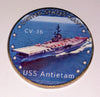 NAVY USS ANTIETAM CV-36 #29 COLORIZED ART ROUND
