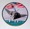 USAF AIR FORCE F-117 NIGHTHAWK #163 COLORIZED ART ROUND