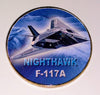 USAF AIR FORCE F-117A NIGHTHAWK #206 COLORIZED ART ROUND