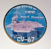 NAVY USS JOHN F KENNEDY CV-67 #S132 COLORIZED ART ROUND