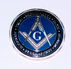 Masonic Freemason Trust Brotherhood Faith Colorized #S3133K Honor Challenge Coin Award