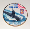 NAVY USS SUNFISH SUBMARINE SSN-649 #114 COLORIZED ART ROUND