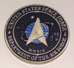 SPACE FORCE MILITARY #1451 CHALLENGE COLORIZED ART ROUND
