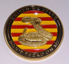 DON'T TREAD LIBERTY BELL MILITARY CHALLENGE COLORIZED ART ROUND