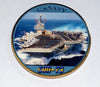 NAVY USS GEORGE WASHINGTON CVN-73 #593 COLORIZED ART ROUND