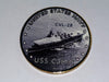 NAVY USS CABOT CVL-28 #52 COLORIZED ART ROUND