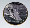 NAVY USS YORKTOWN CV-10 #13 COLORIZED ART ROUND