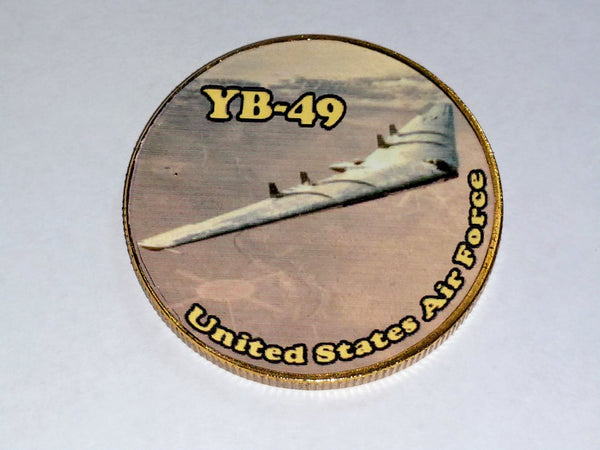 USAF AIR FORCE YB-49 STEALTH #172 COLORIZED ART ROUND